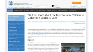 Scopri l'Università Telematica Internazionale UNINETTUNO
