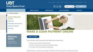 Make a Loan Payment Online | Union Bank & Trust