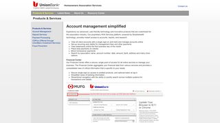 Account Management - Union Bank
