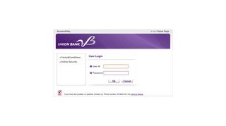 Union Bank Login (LIBI_U6)
