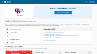 Union Bank: Login, Bill Pay, Customer Service and Care Sign-In