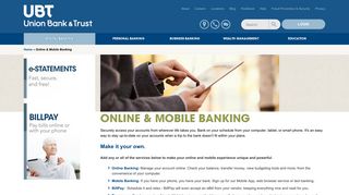 Online & Mobile Banking | Union Bank & Trust