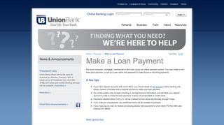 Make a Loan Payment - Union Bank