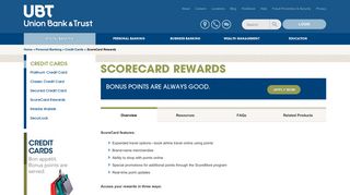 ScoreCard Rewards | Union Bank & Trust