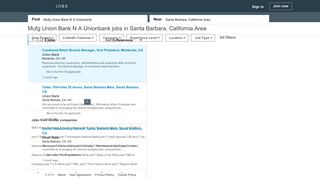 6 Mufg Union Bank N A Unionbank Jobs in Santa Barbara, CA | LinkedIn