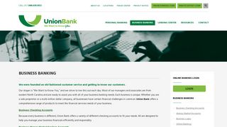 Business Banking | Union Bank | NC