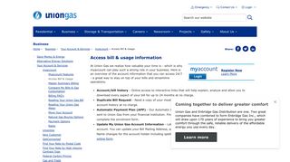 Access Bill and Usage Information - Business - Union Gas