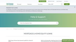 Mortgages and home equity FAQs - Union Savings Bank, Connecticut