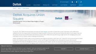 Deltek Acquires Union Square