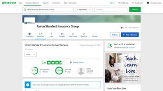 Union Standard Insurance Group Reviews | Glassdoor