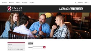 Login | SACSCOC Reaffirmation | Academics | Union University, a ...