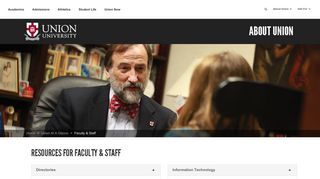 Resources for Faculty & Staff | Union University, a Christian College in ...