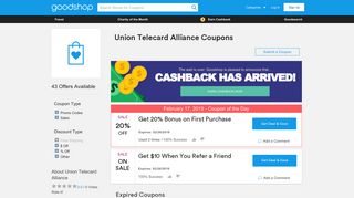 20% Off Union Telecard Alliance Coupons, Promo Codes, Jan 2019
