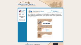 Uniontown Hospital Remote Access Portal