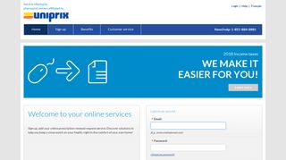 Welcome to your online services - Uniprix