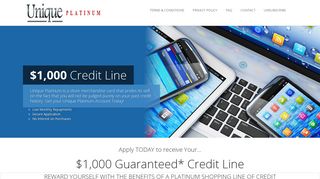 1000 Credit Line - Unique Platinum