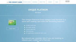 Unique Platinum Shopping Card Account Review - Ask Mr. Credit Card