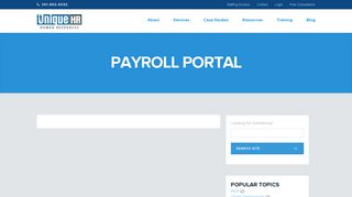 Payroll Portal - Unique HR | Unique HR