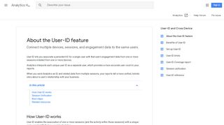About the User-ID feature - Analytics Help - Google Support
