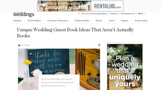 Unique Wedding Guest Book Ideas That Aren't Actually Books | Martha ...