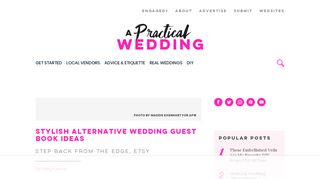Wedding Guest Book Ideas | Unique Creative | A Practical Wedding