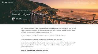 How do I sign up for Uni Email? – Uniregistry