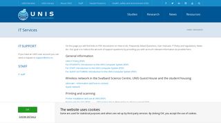 IT Services - UNIS