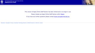 Apply Online - Login - My UniSA - University of South Australia