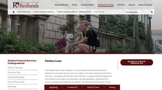 Perkins Loan - University of Redlands