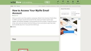 How to Access Your Mylife Email Account: 5 Steps (with Pictures)