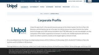Corporate Profile | Gruppo Unipol