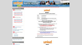 Student Portal Login 2 - UNISEL