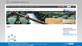 @Mail | Università degli Studi di Siena - Unisi
