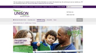 Pre-paid cash back card | UNISON Member Benefits