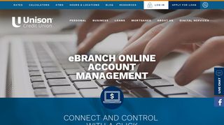 eBRANCH ONLINE ACCOUNT MANAGEMENT - Unison Credit Union