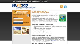 It's Me 247 Mobile Web | Unison Credit Union