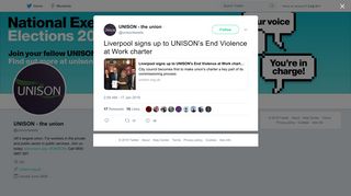 UNISON - the union on Twitter: 