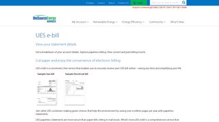 View My Bill – UniSource Energy Services