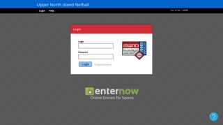 Upper North Island Netball | Login - EnterNOW