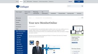 Your new MemberOnline | UniSuper