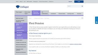 Flexi Pension | UniSuper