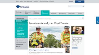 Investments and your Flexi Pension | UniSuper