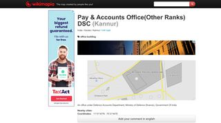 Pay & Accounts Office(Other Ranks) DSC - Kannur - Wikimapia