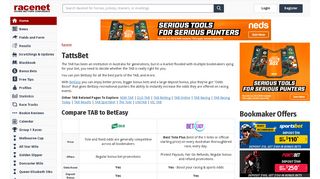TattsBet & UNITAB | Online Betting Odds, Results & Bonus Bet Offers