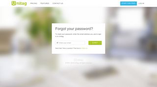 Recover your lost password - Unitag