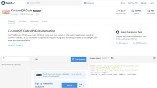 Custom QR Code API Documentation - Mashape