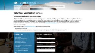 Volunteer Verification Service - Unite For Sight