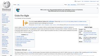 Unite For Sight - Wikipedia