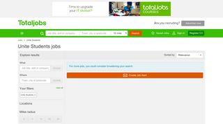 Unite Students Jobs, Vacancies & Careers - totaljobs