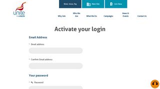 Activate your login Are you a Unite member but ... - Unite The Union